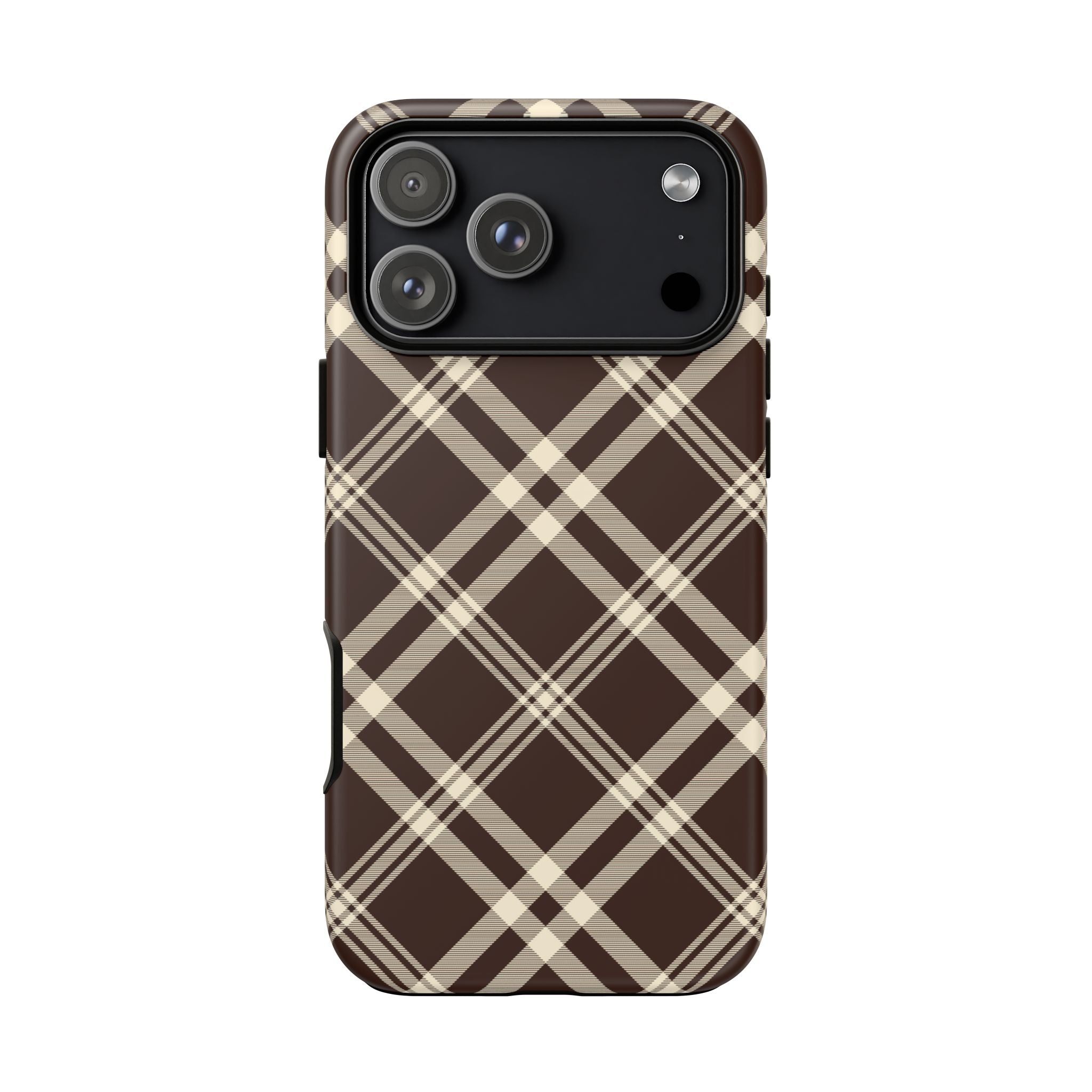 Mocha Plaid | iPhone Case