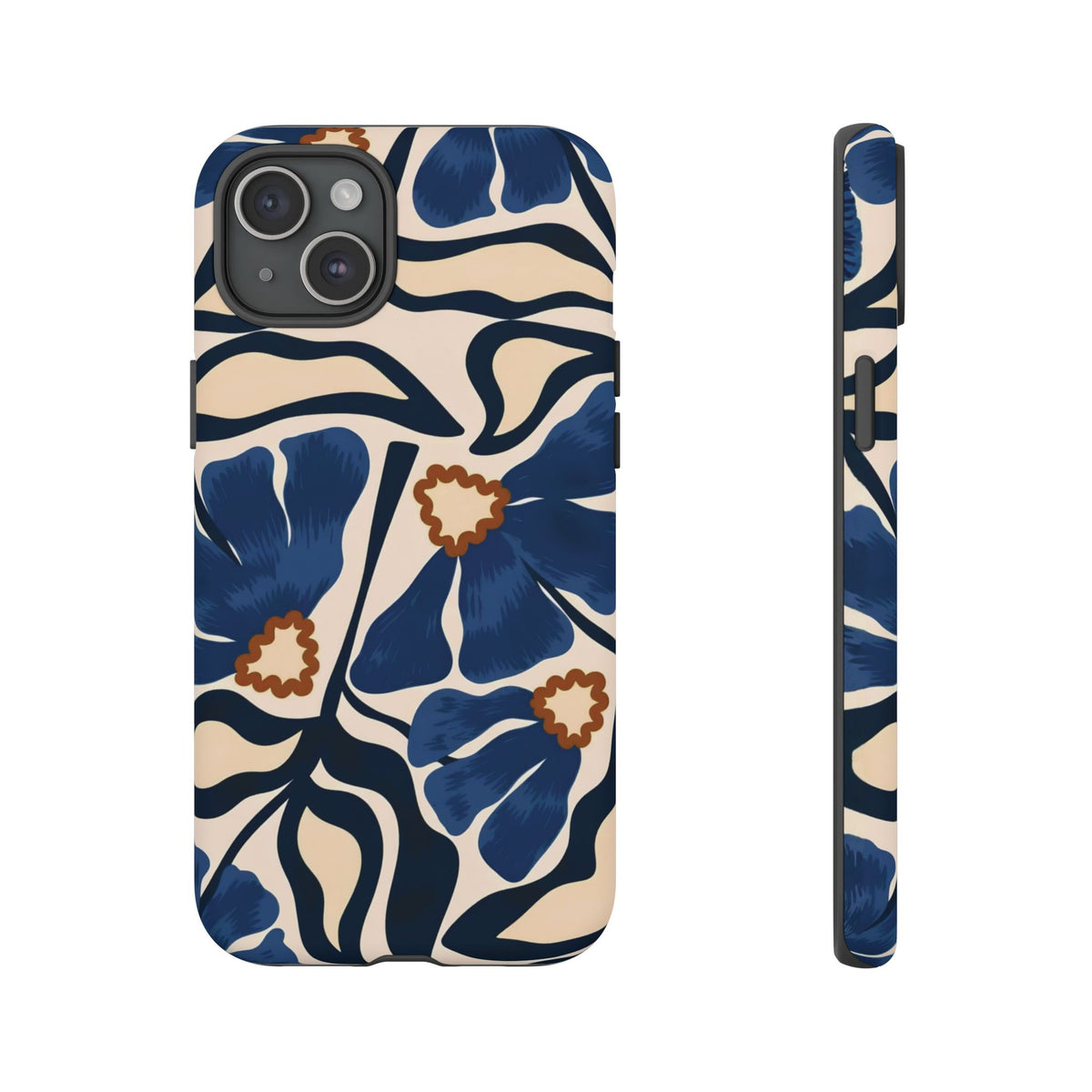 Blue Note | Painted Floral iPhone Case