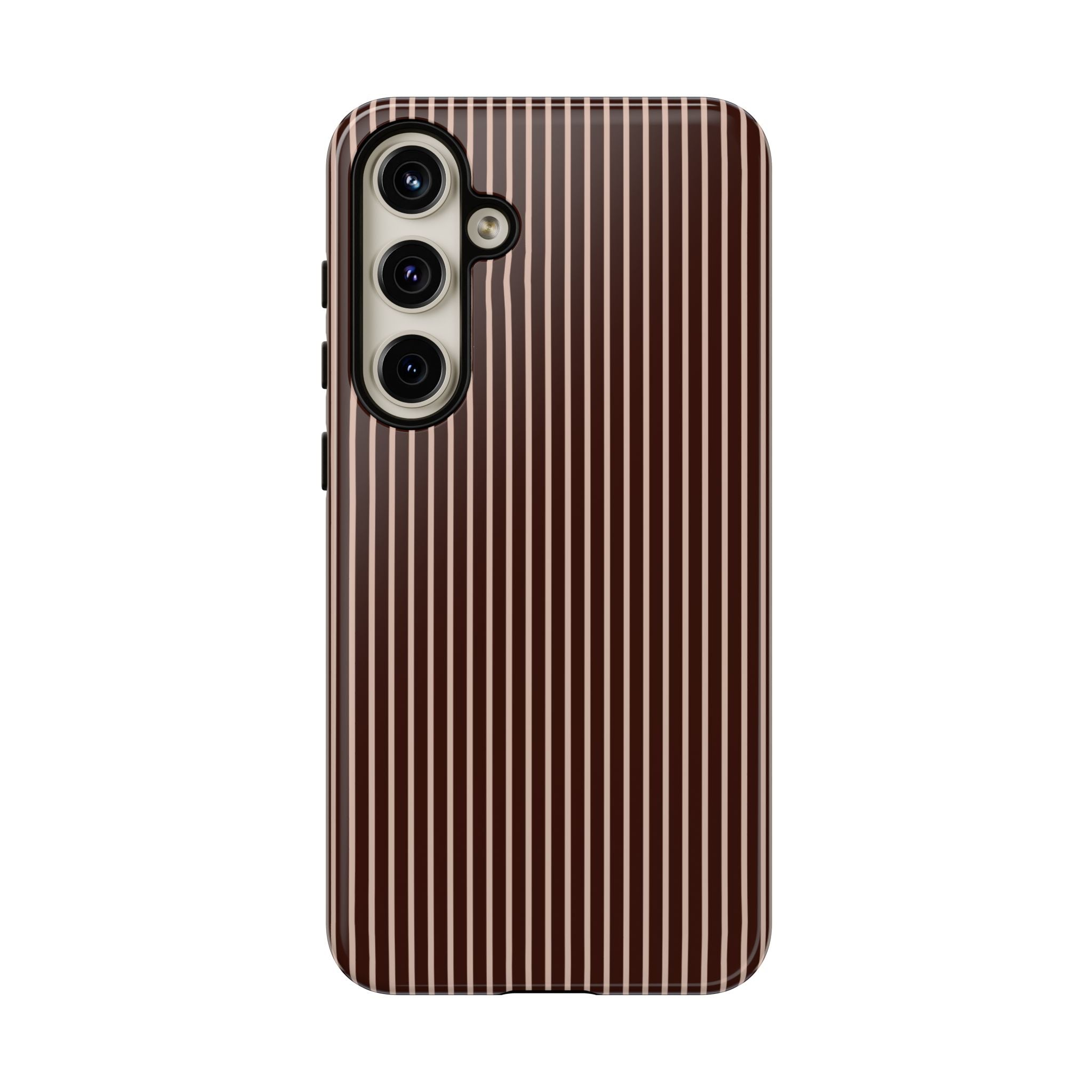 Cocoa Stripe Phone Case