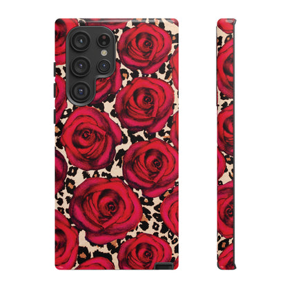 Rose Leopard | Red Floral Case