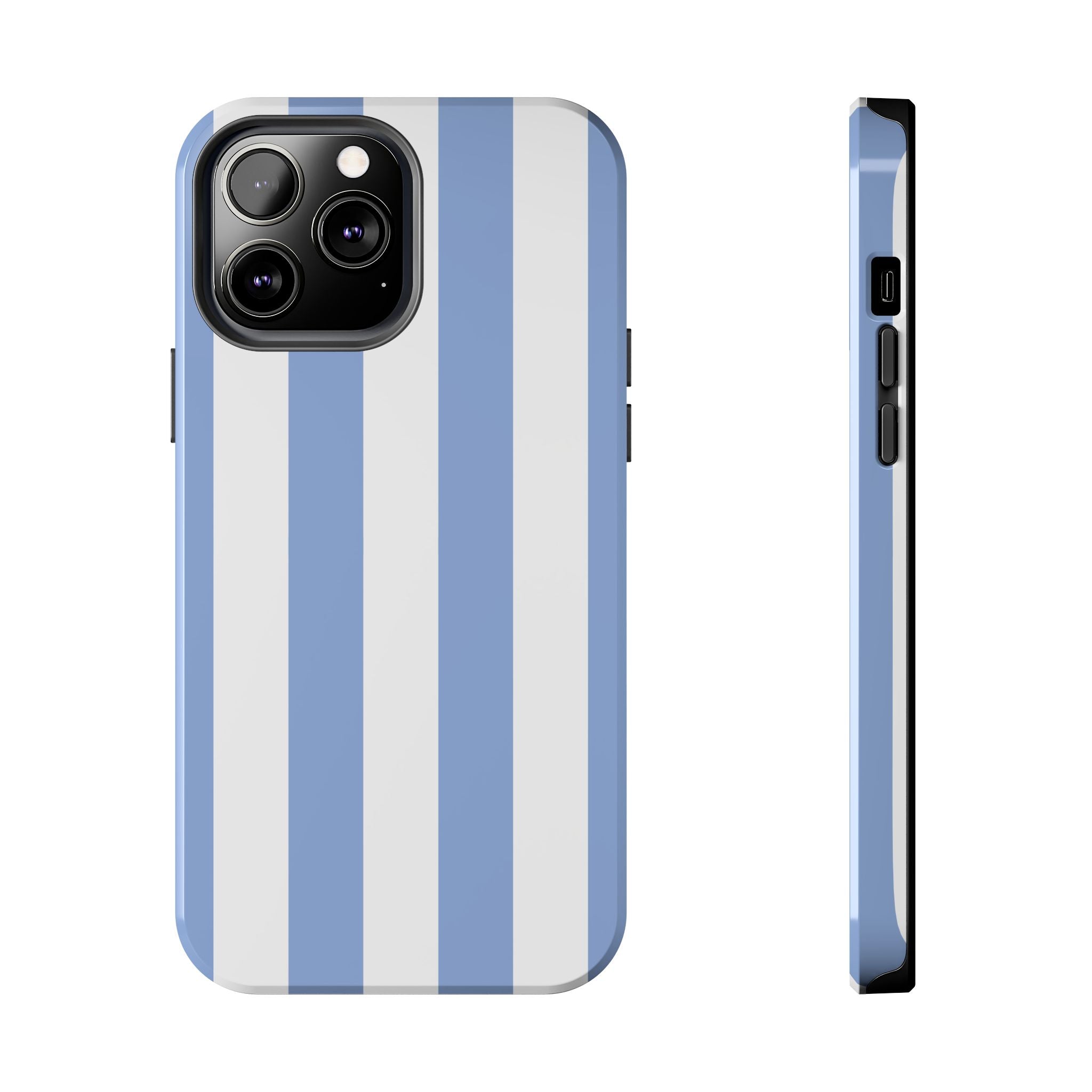 Blue Cabana Stripe iPhone Case