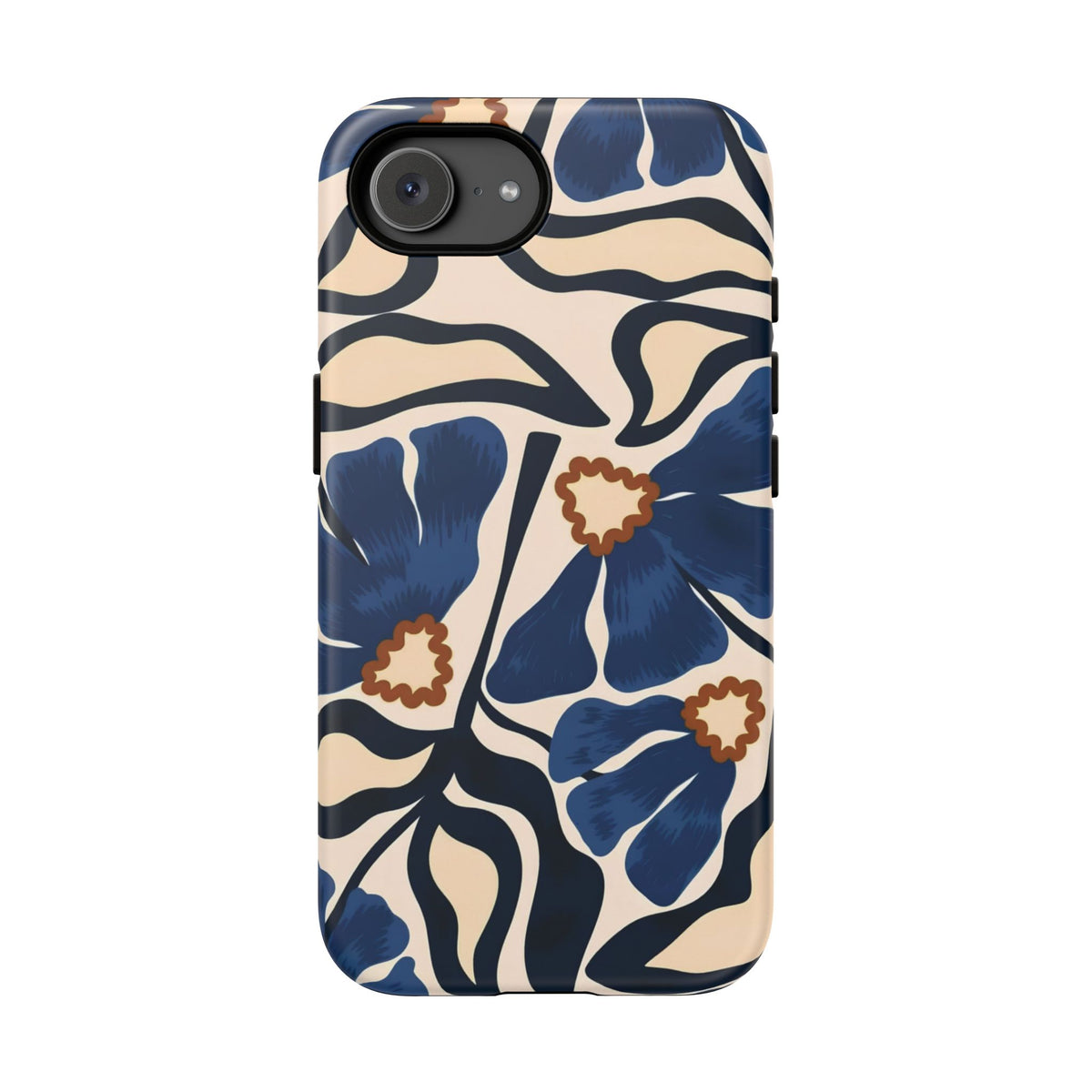 Blue Note | Painted Floral iPhone Case