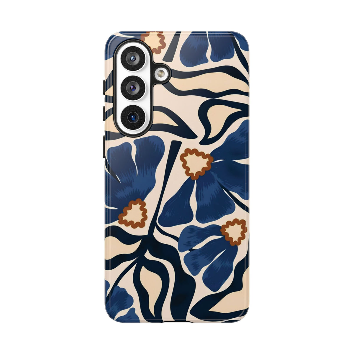 Blue Note | Abstract Blue Floral Samsung Galaxy Case