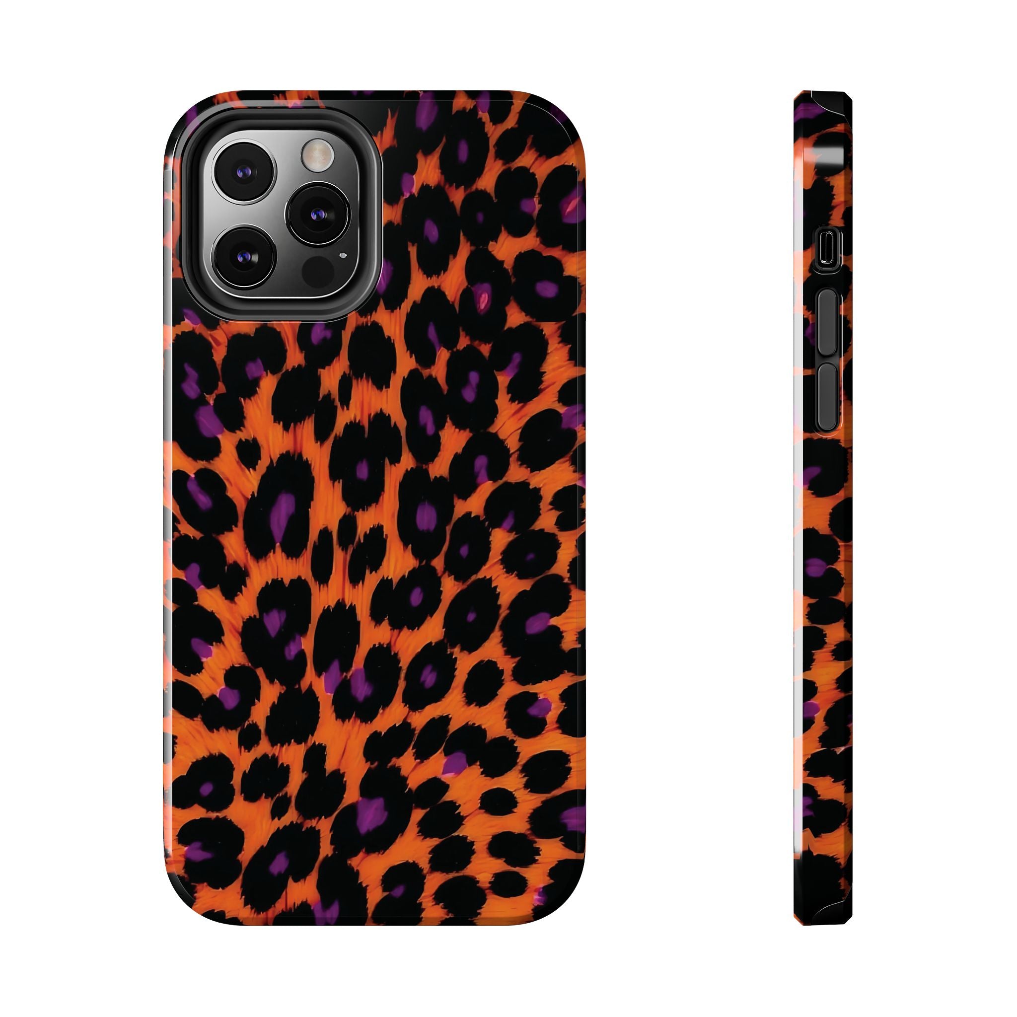 Orange Leopard Animal Print iPhone Case