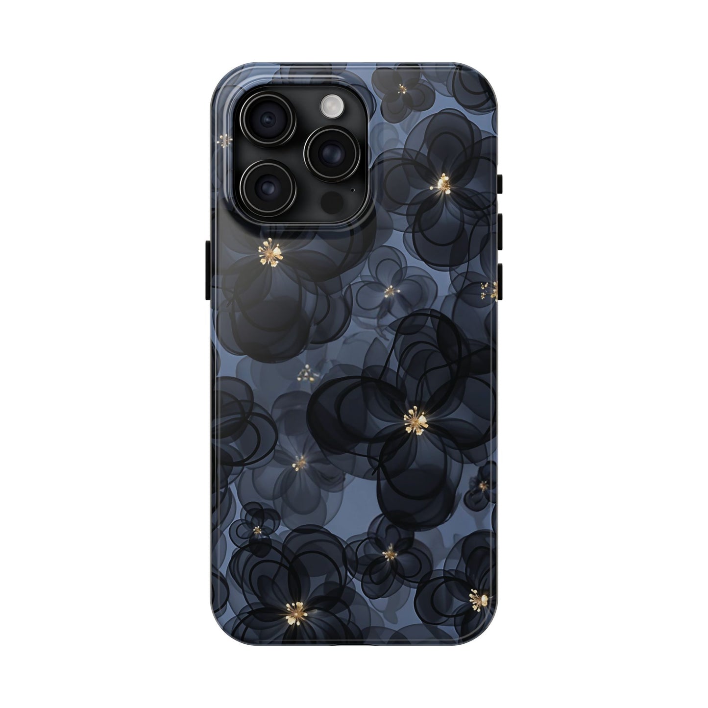 Petal Party | Coque iPhone à motif floral bleu