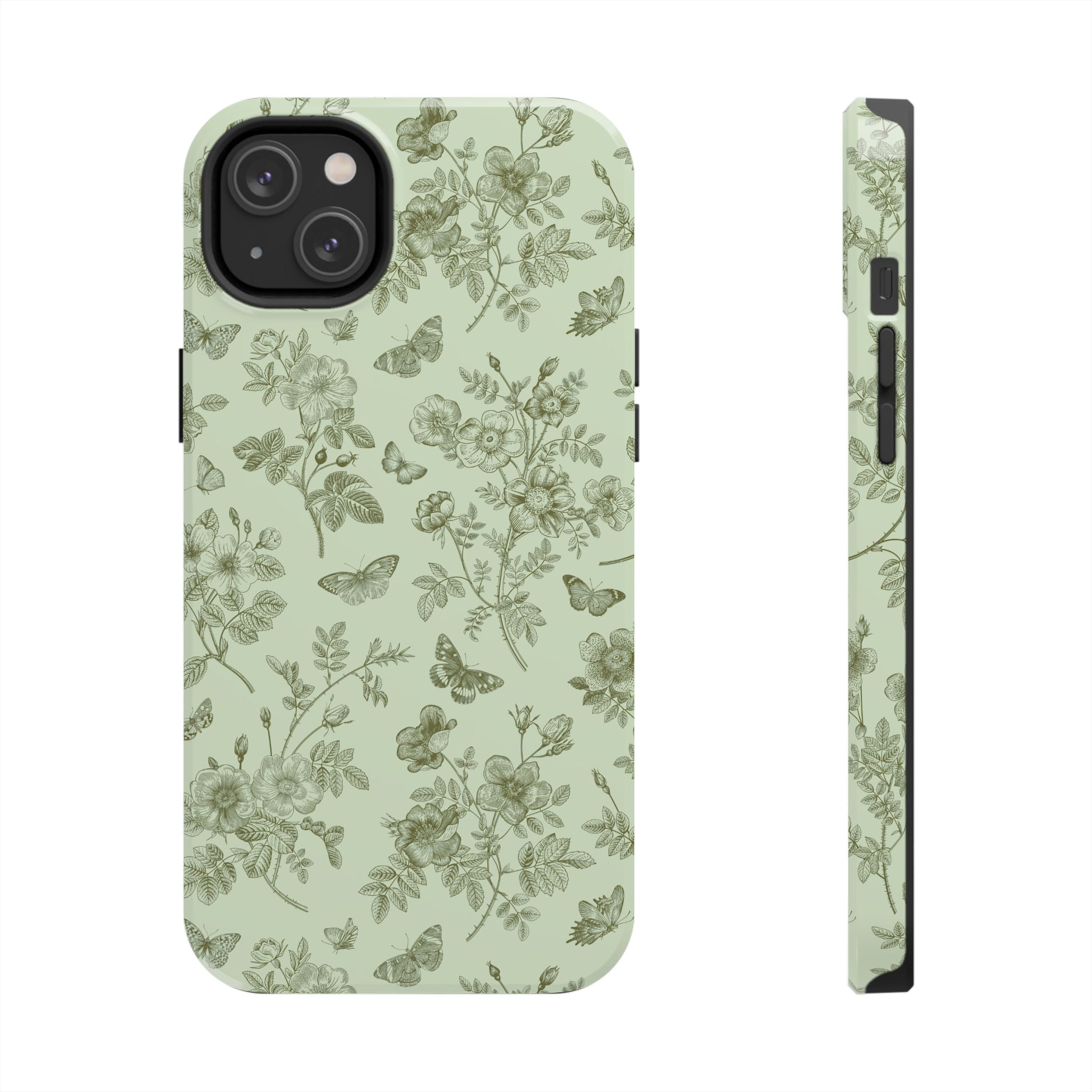 Sage Garden Green Floral iPhone Case