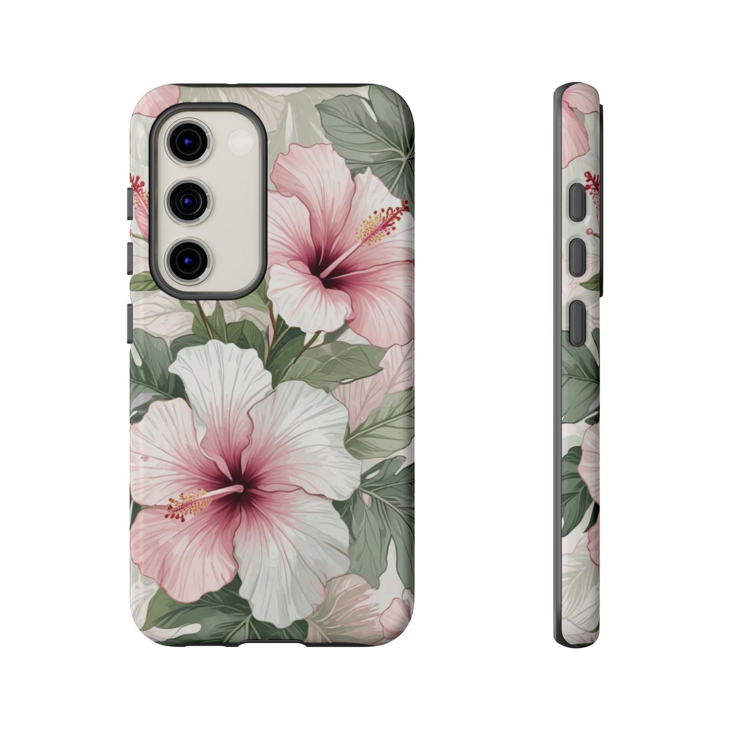 Island Hopping | Green & Pink Tropical Floral Case