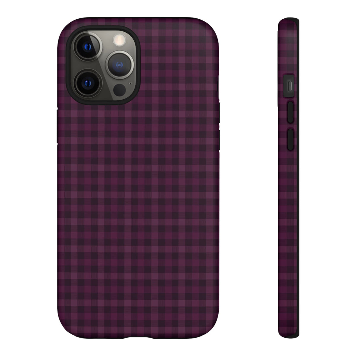Plum Crush | Purple Plaid iPhone Case