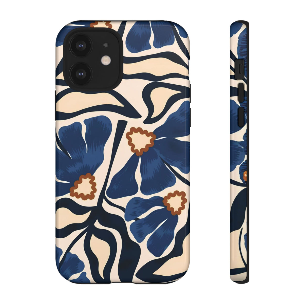 Blue Note | Painted Floral iPhone Case
