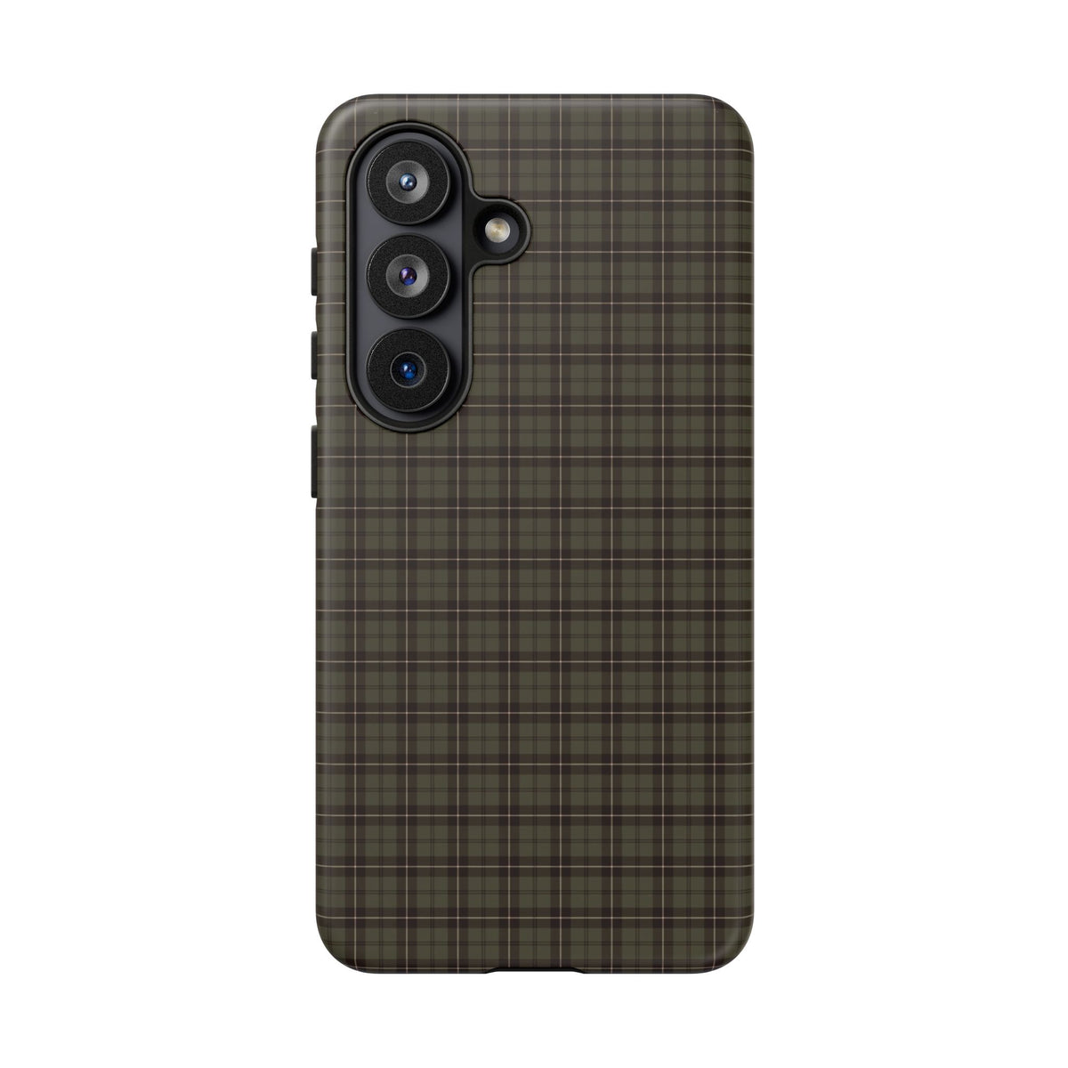 Highland Plaid | Olive Green Tartan Galaxy Case