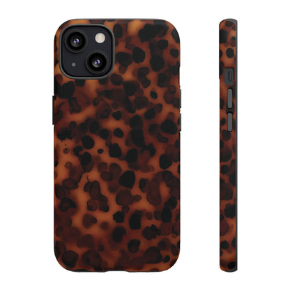 Shell Game | Dark Abstract Tortoise Print Case