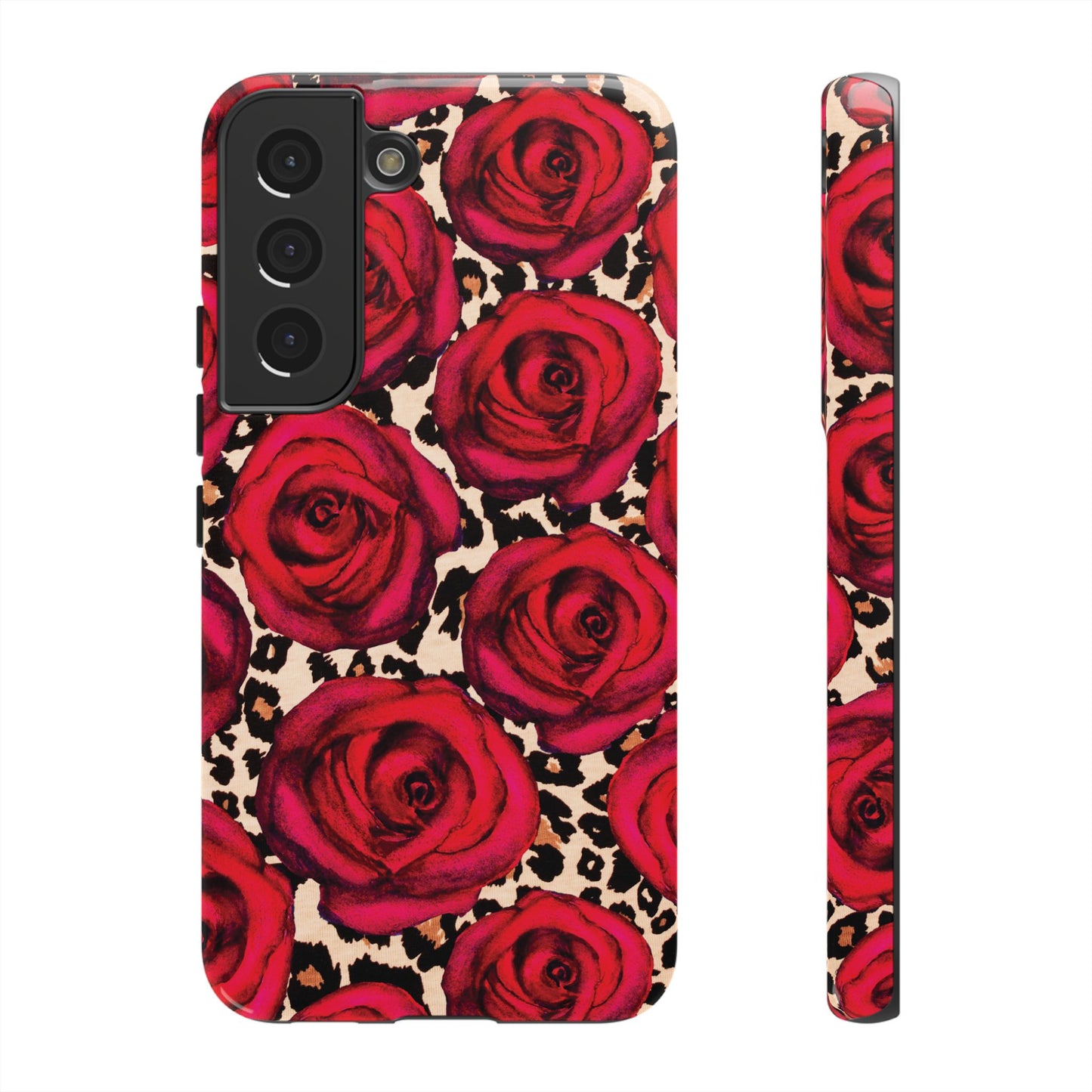 Rose Leopard | Red Floral Case