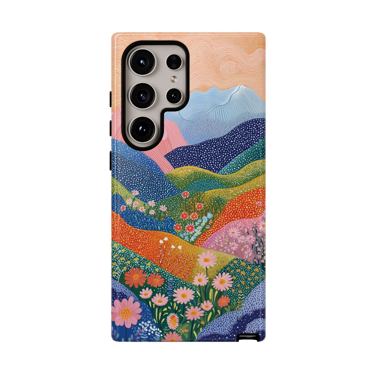 Scenic Route | Colorful Mountain Floral Galaxy Case
