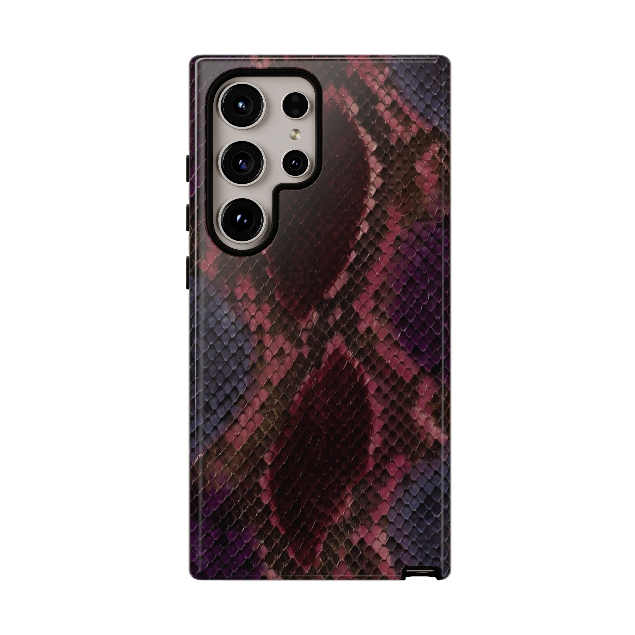 Plum Viper | Snake Print Galaxy Case