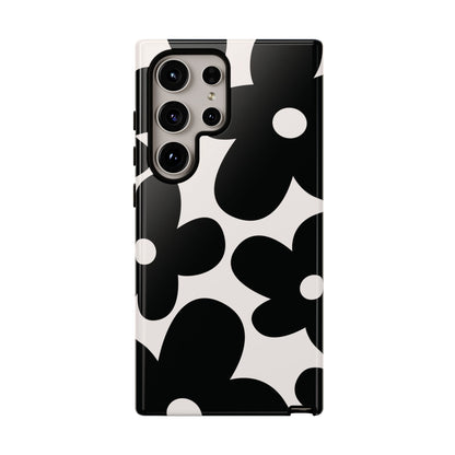 Y2K Daisy | Black & White Flower Case