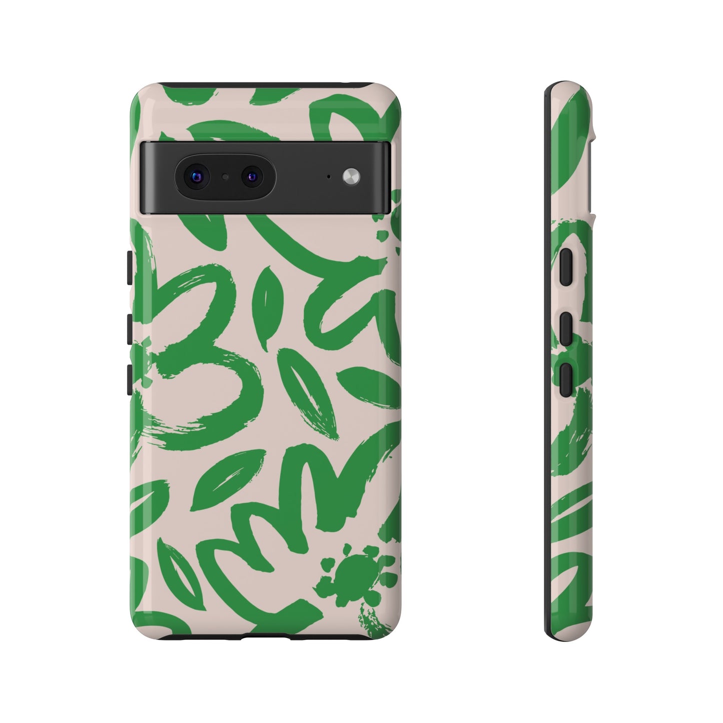 Happy | Green Modern Floral Case