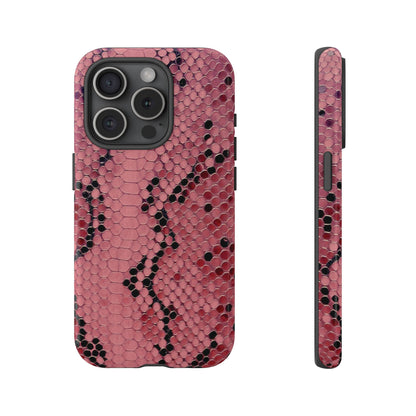 Python rose | Coque iPhone à imprimé serpent