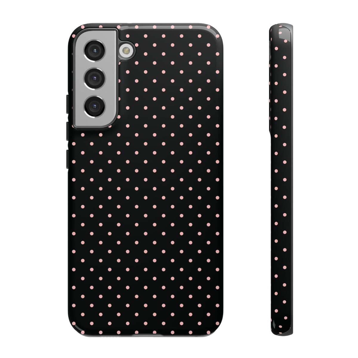 Polka Flirt | Pink & Black Polka Dot Galaxy Case