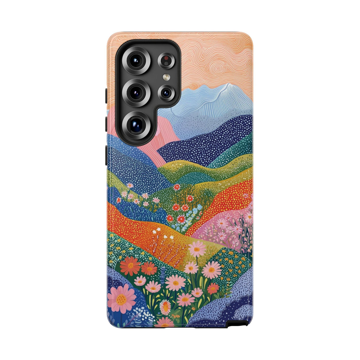 Scenic Route | Colorful Mountain Floral Galaxy Case