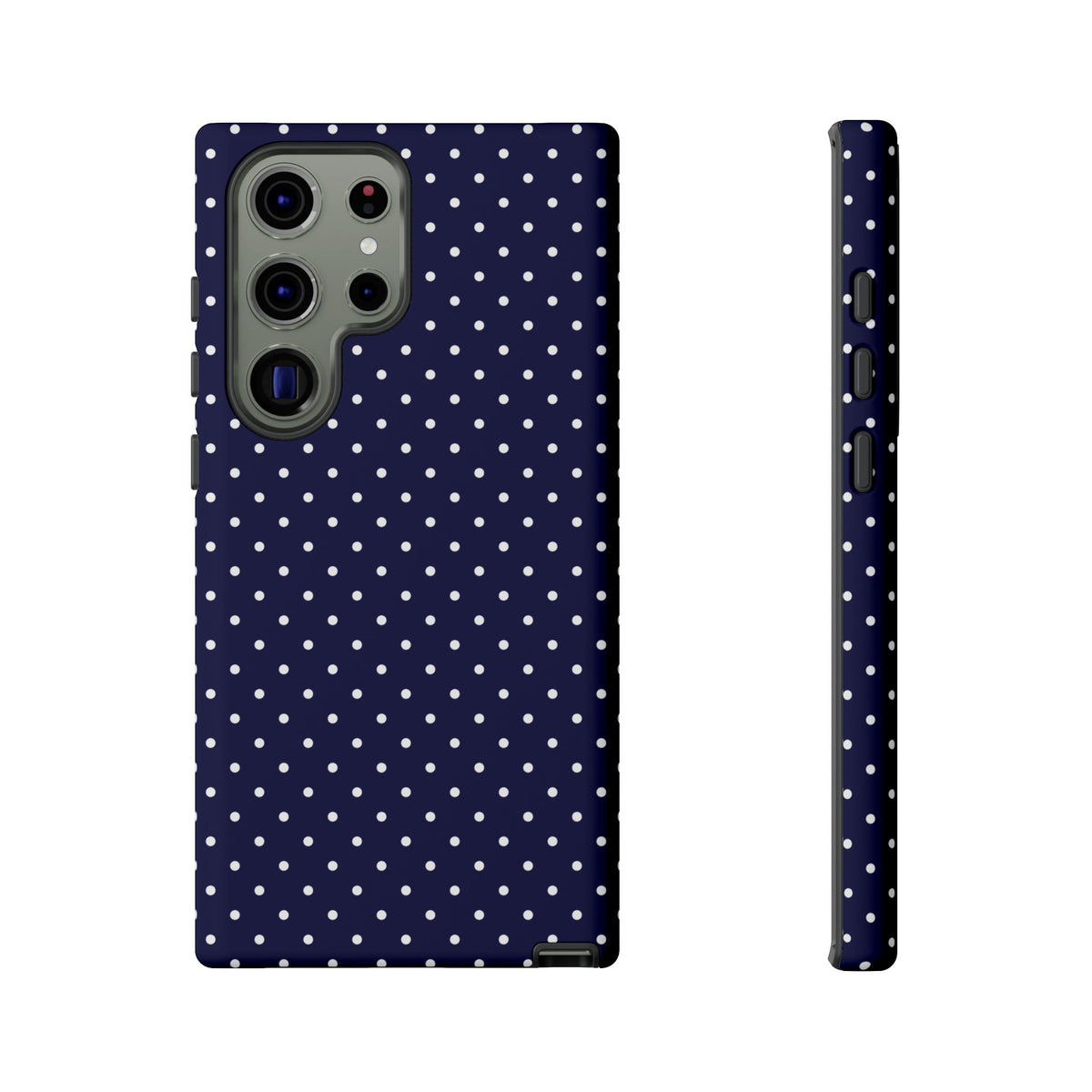 Dotty Chic | Navy Blue Polka Dot Galaxy Case