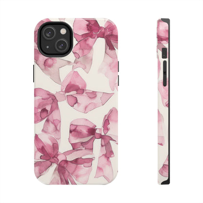 Whimsy | Pink Bows iPhone Case