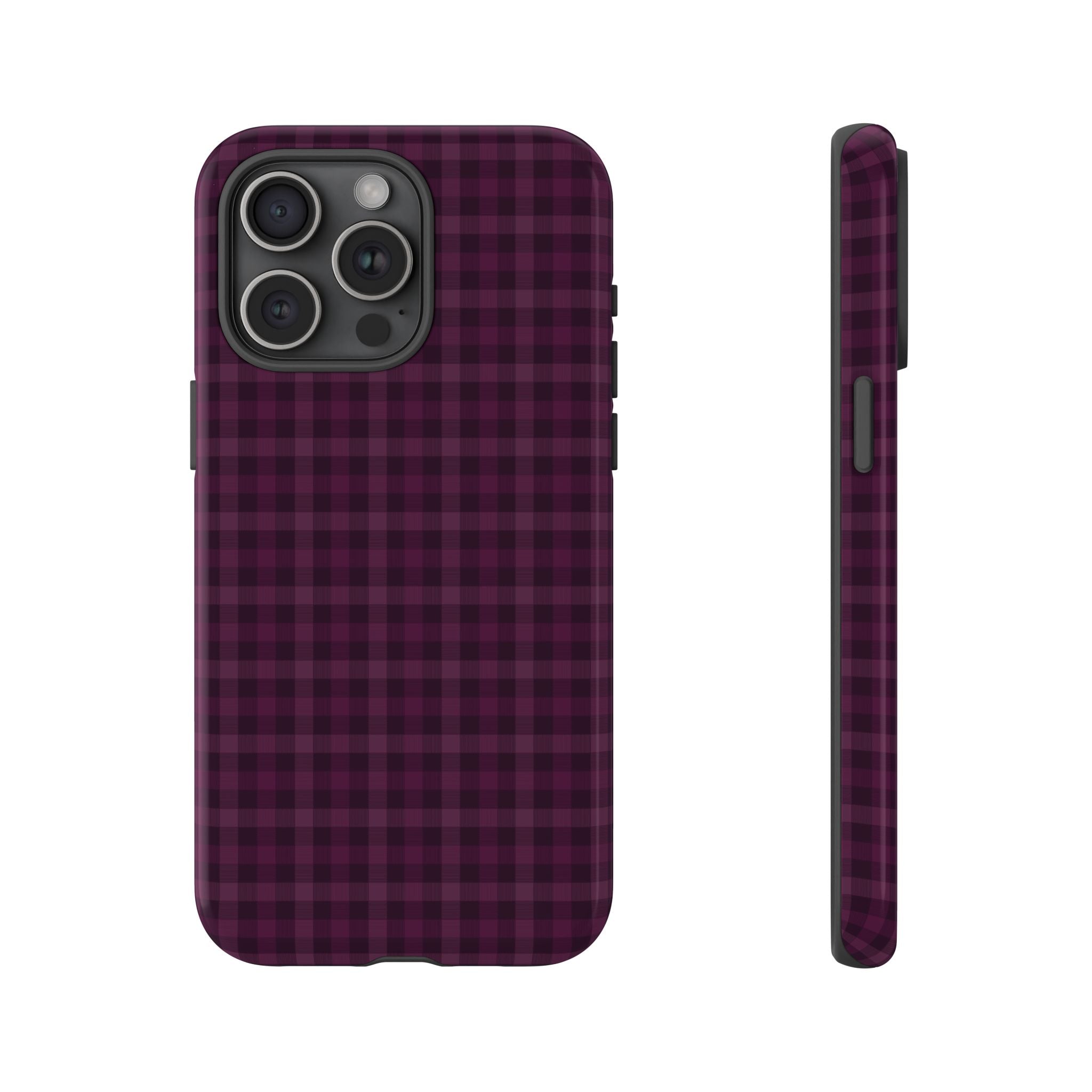 Plum Crush | Purple Plaid iPhone Case