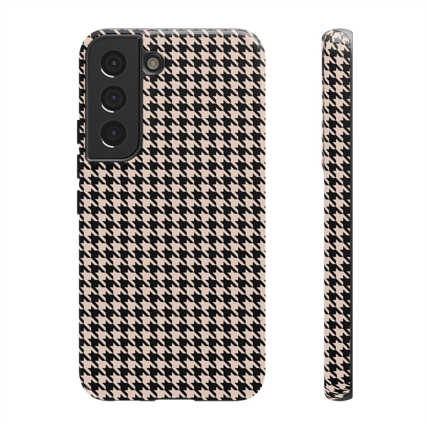 Coque Galaxy à motif pied-de-poule Preppy pour fille de la sororité