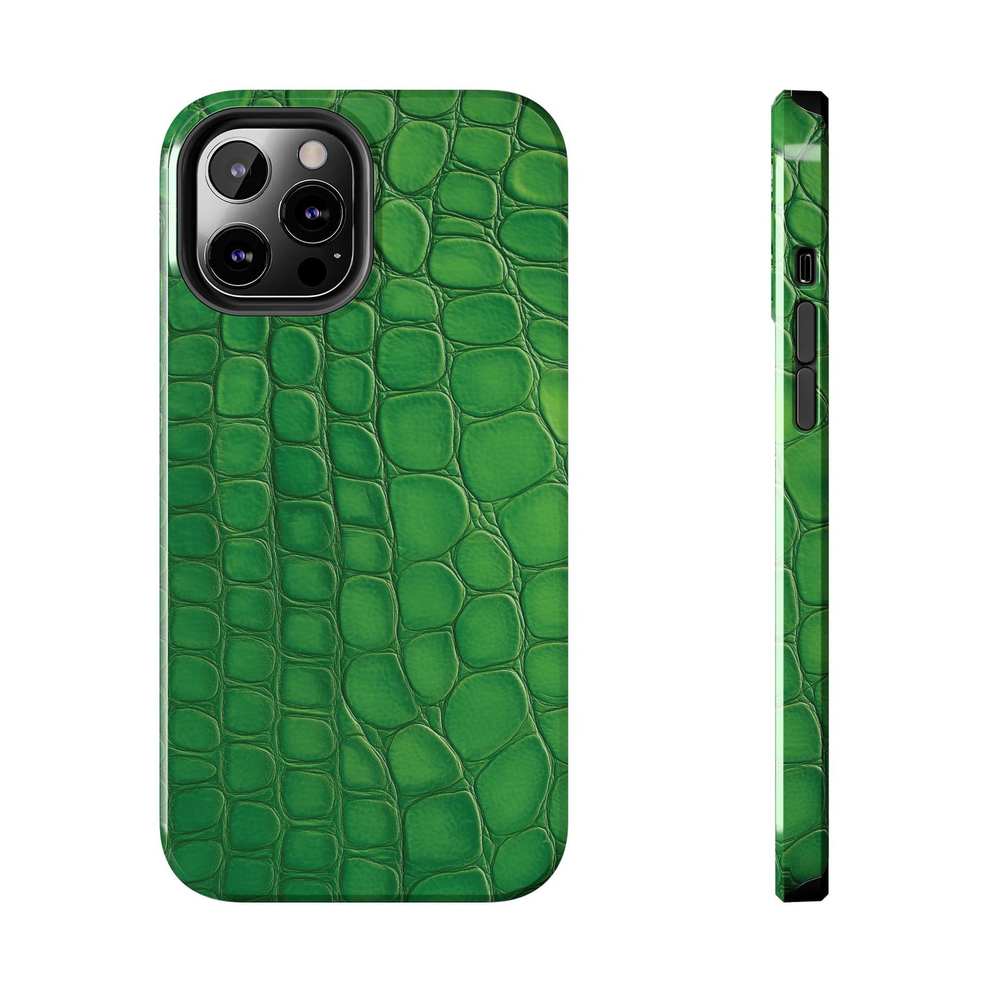 Glossy Croc | Green iPhone Case