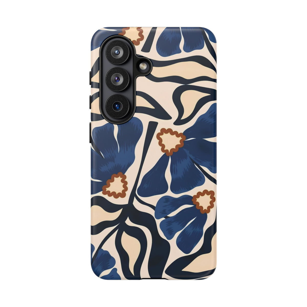 Blue Note | Abstract Blue Floral Samsung Galaxy Case