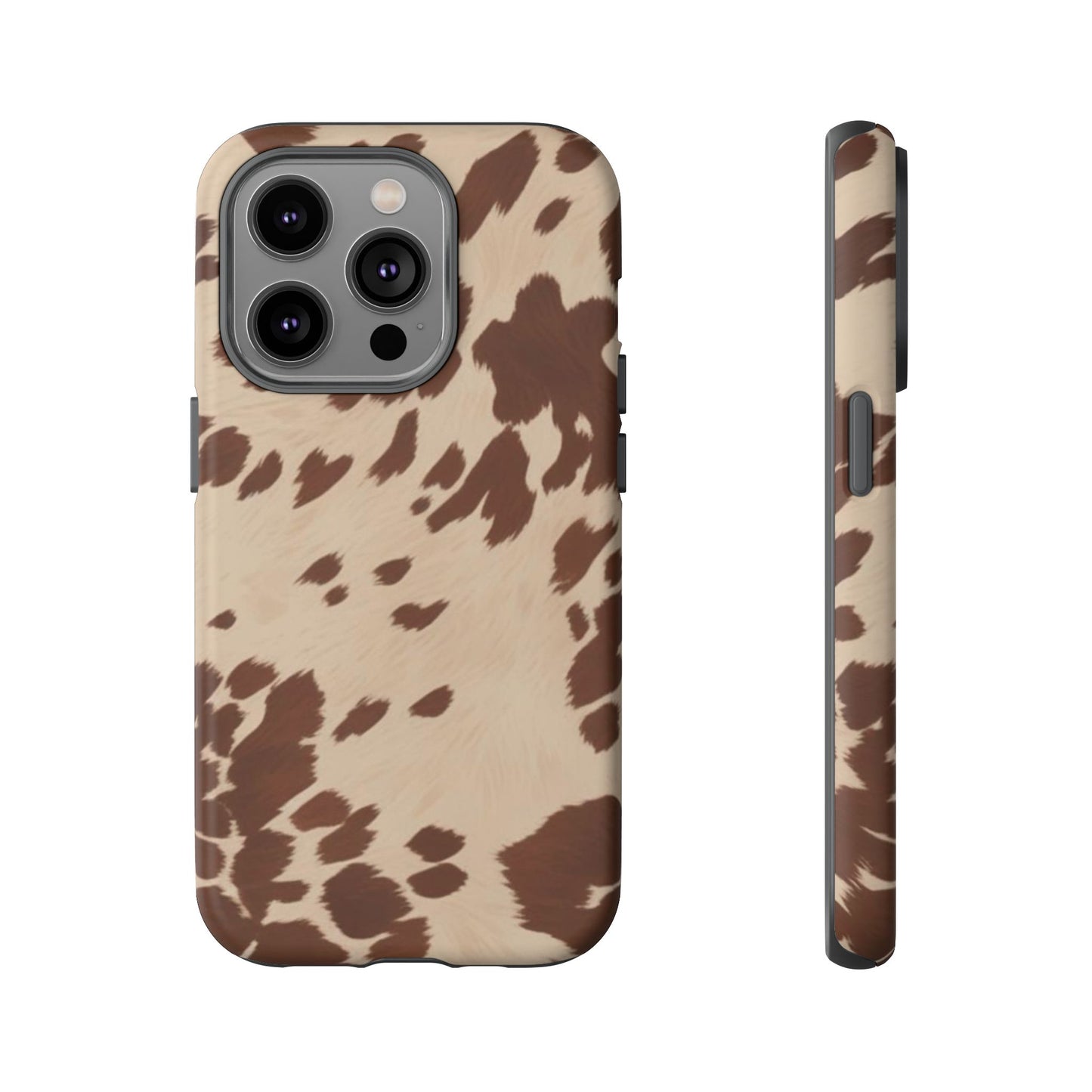 Rodeo Girl | Brown Cow Print Case