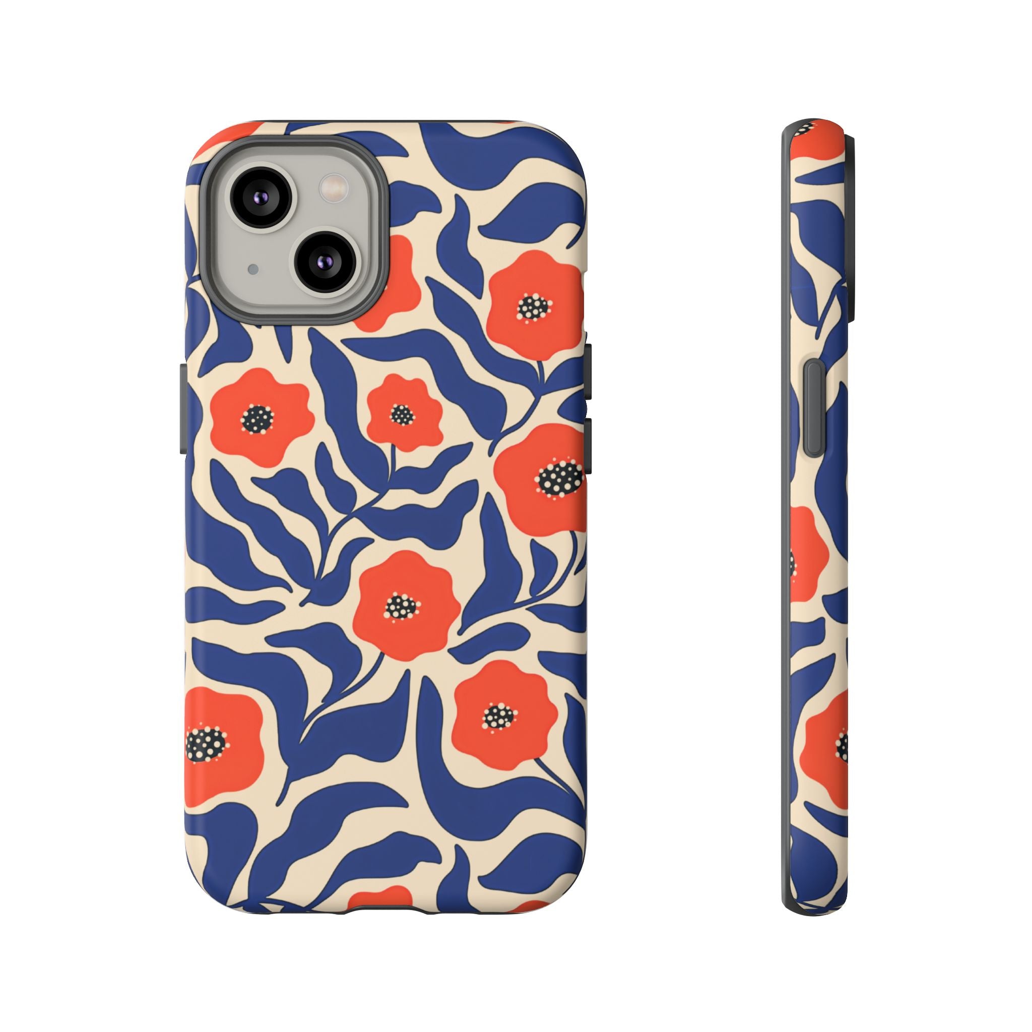 Indigo Poppy Phone Case