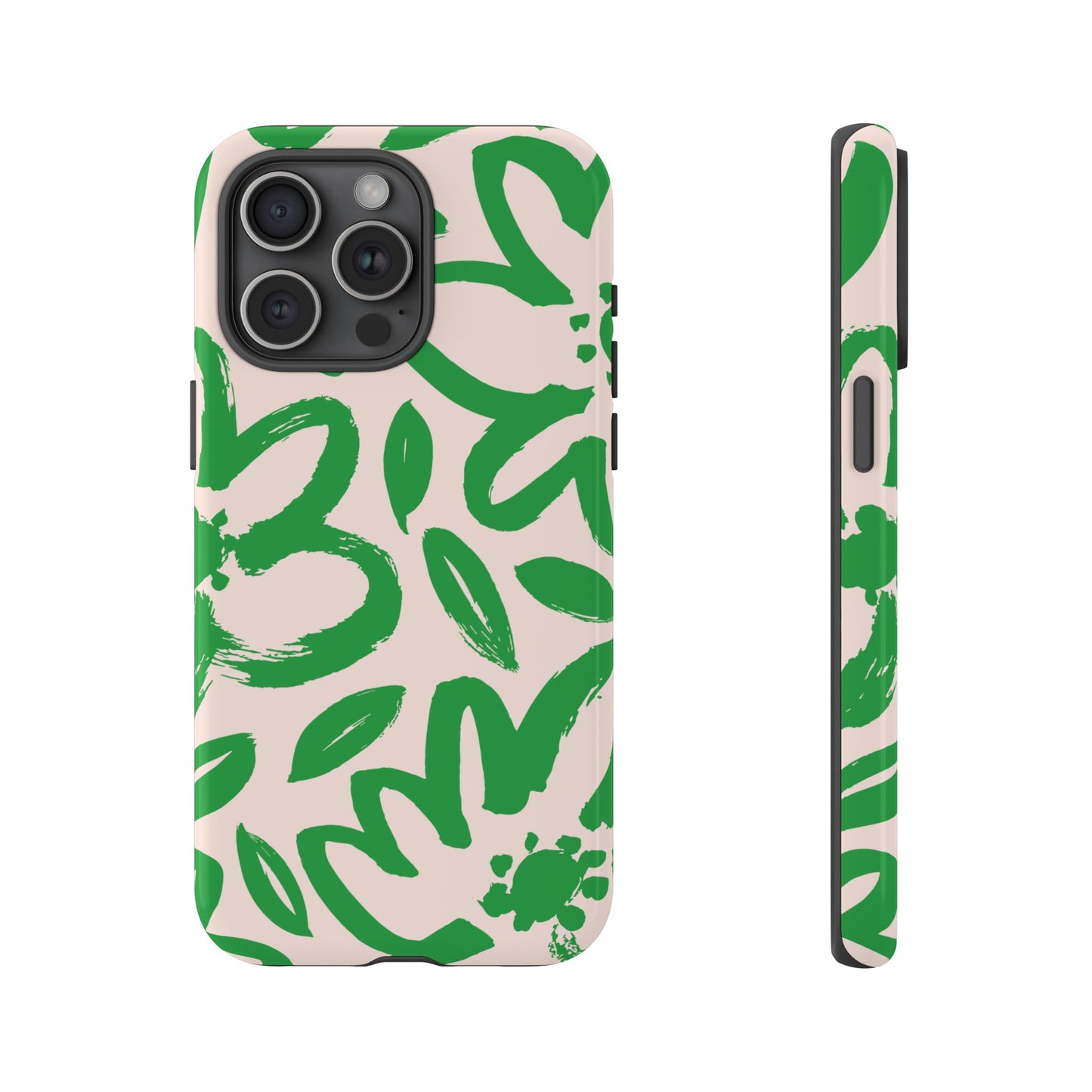 Happy | Green Modern Floral Case