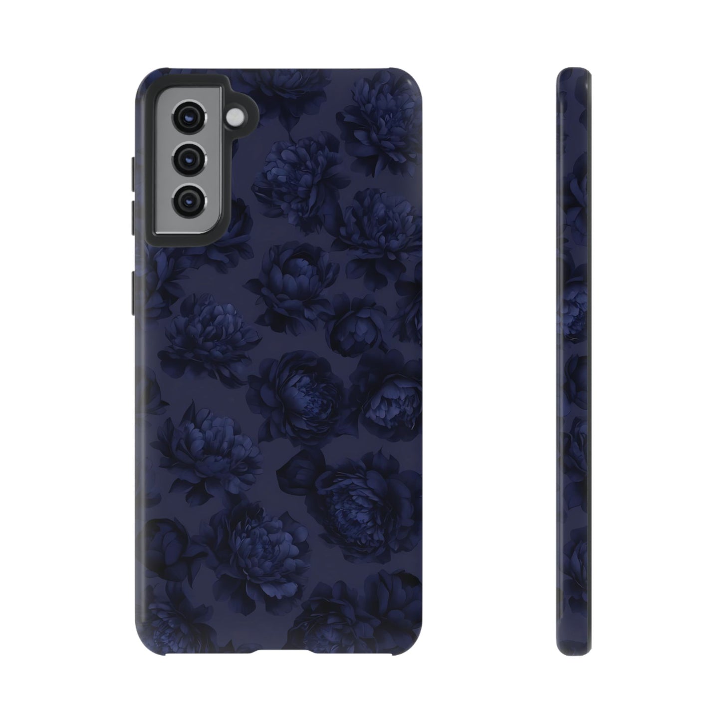 Moody Blues | Étui Galaxy à motif floral bleu foncé