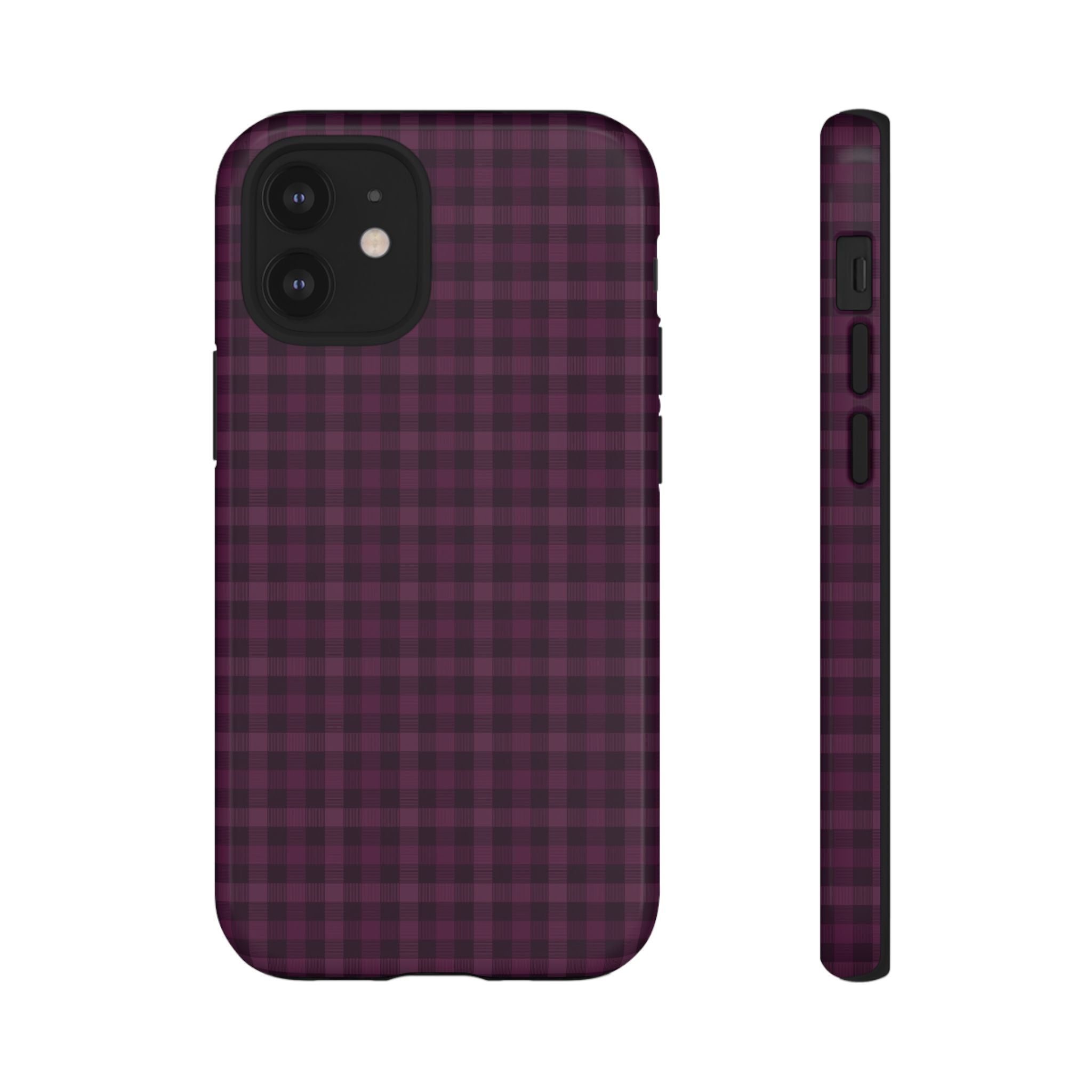 Plum Crush | Purple Plaid iPhone Case