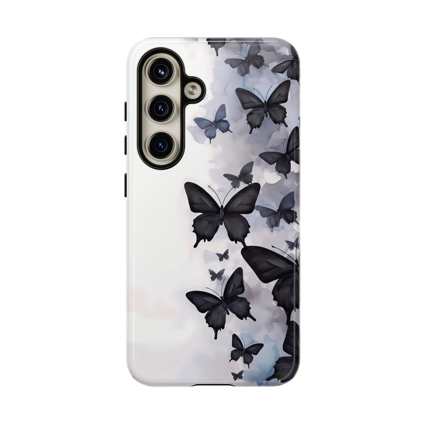 Estuche Galaxy con diseño de mariposas sin límites