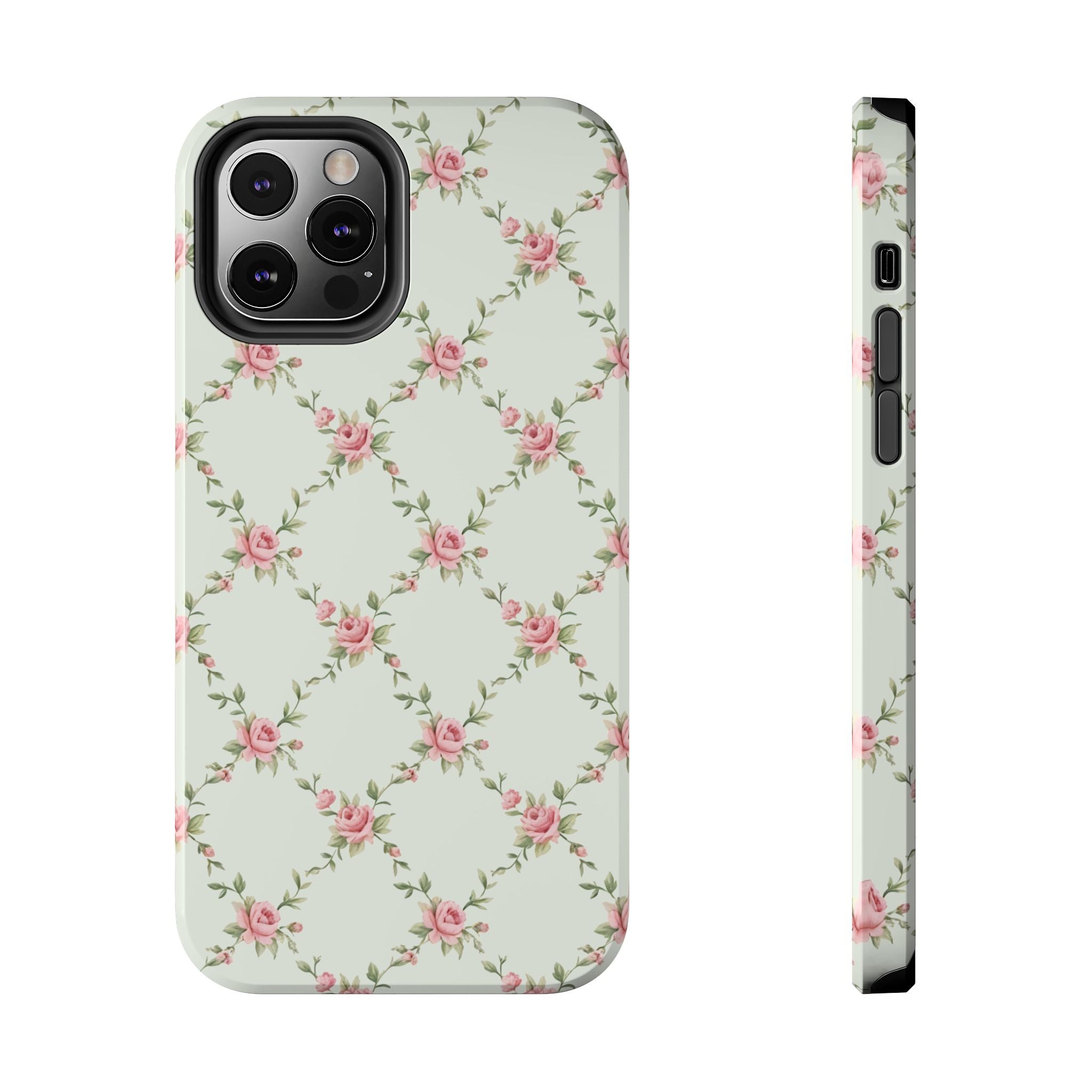 Rose Lattice Coquette iPhone Case