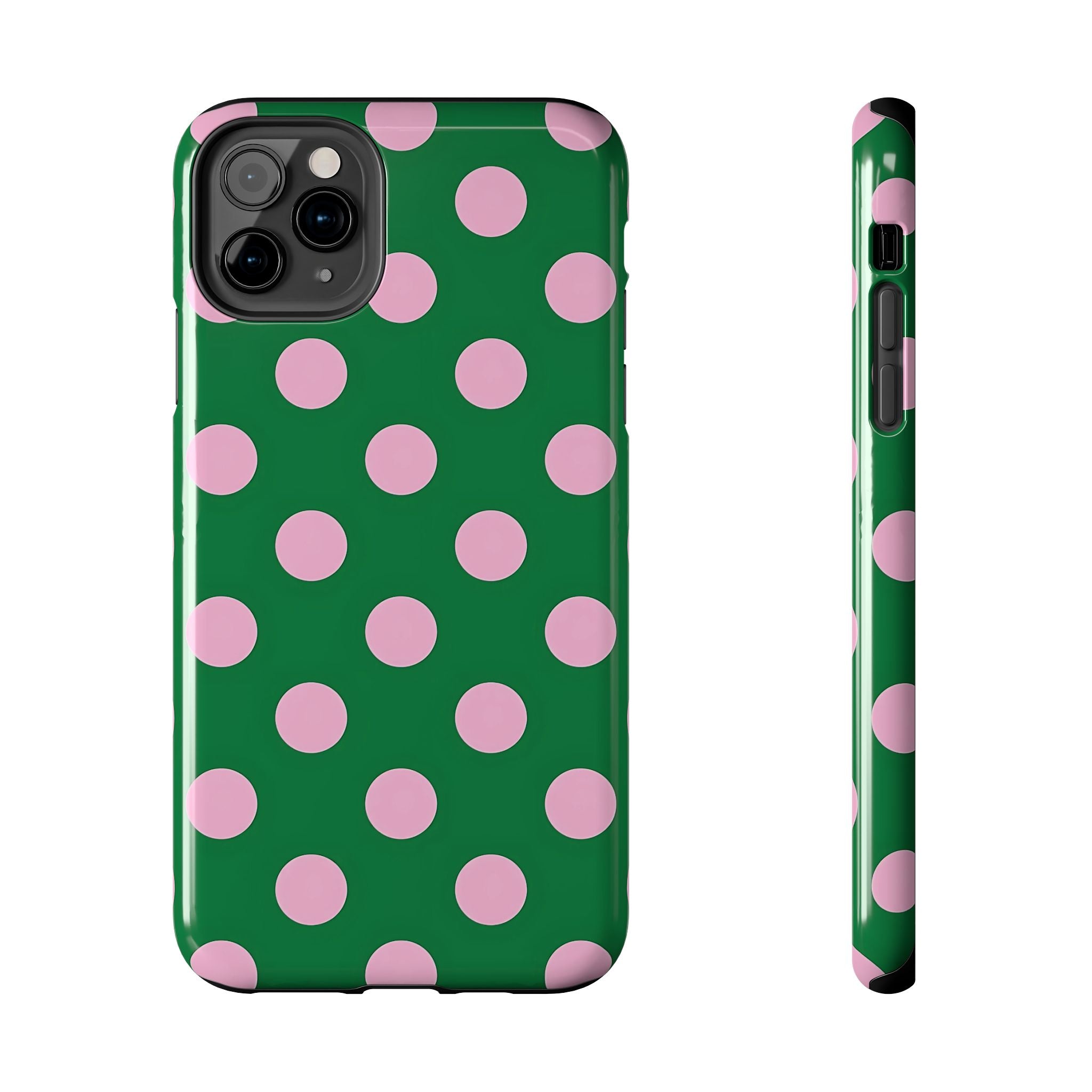 Dots Green Polka Dot iPhone Case