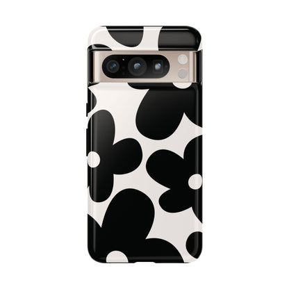 Y2K Daisy | Black & White Flower Case