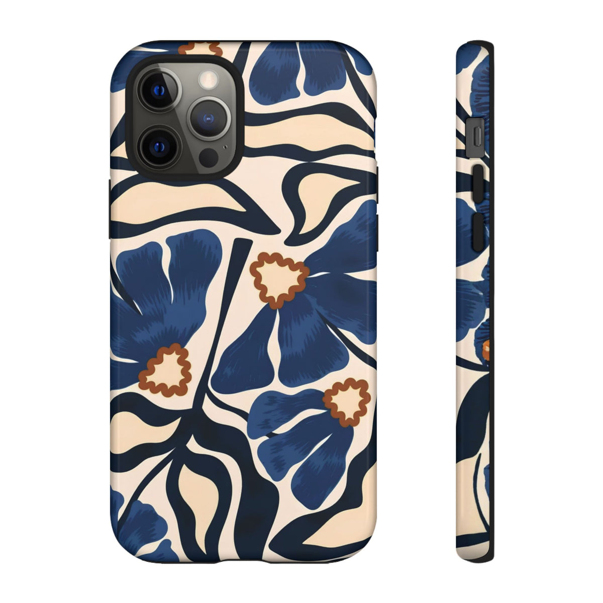 Blue Note | Painted Floral iPhone Case