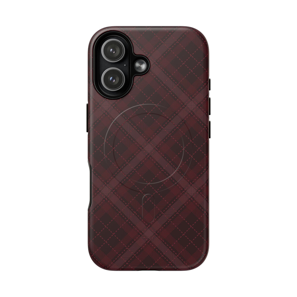 Trendsetter | Burgundy Plaid MagSafe Case