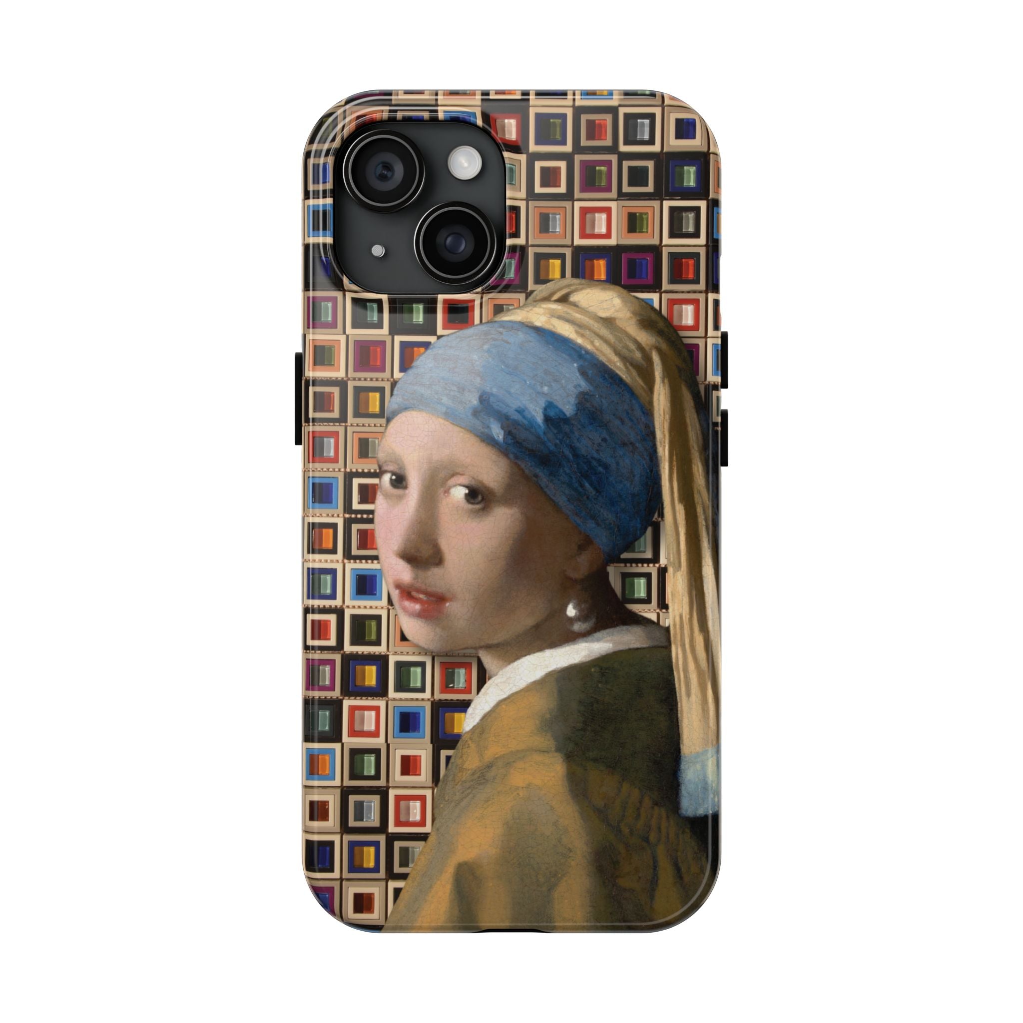 Girl with a Pearl Earring Collage iPhone Case