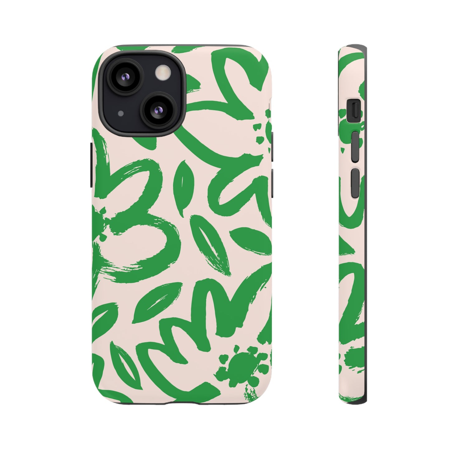 Happy | Green Modern Floral Case