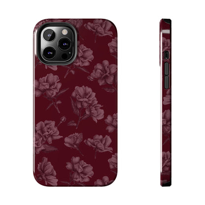 Femme Fatale | Coque iPhone à motif floral foncé