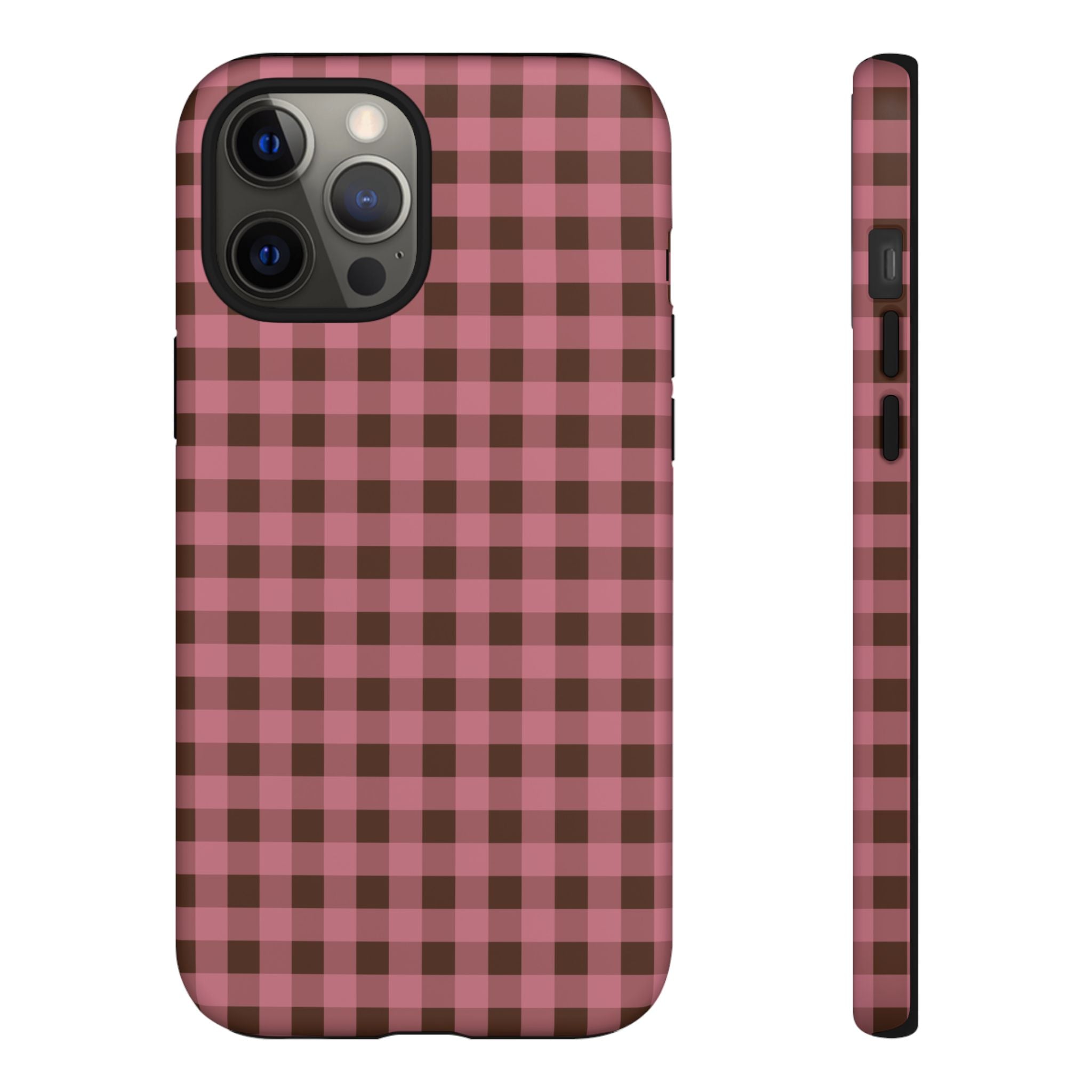 Rosy Gingham Phone Case