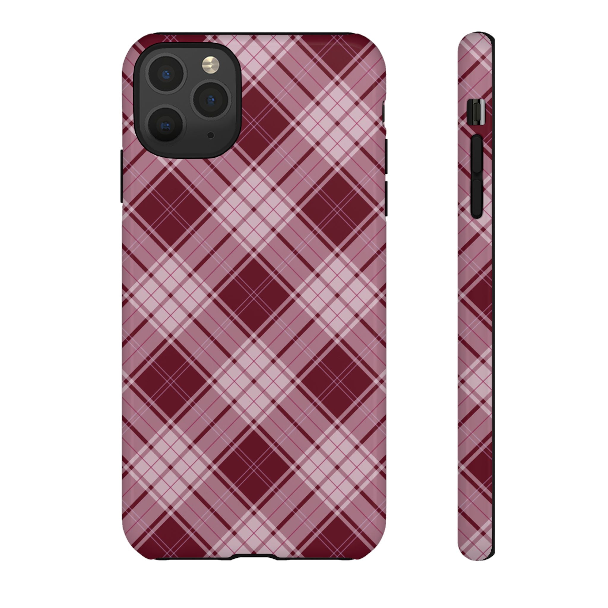 Berry Cute | Plaid iPhone Case