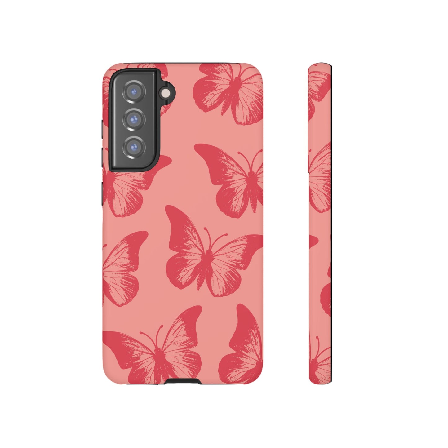 Social Butterfly | Peachy-Pink Butterfly Case