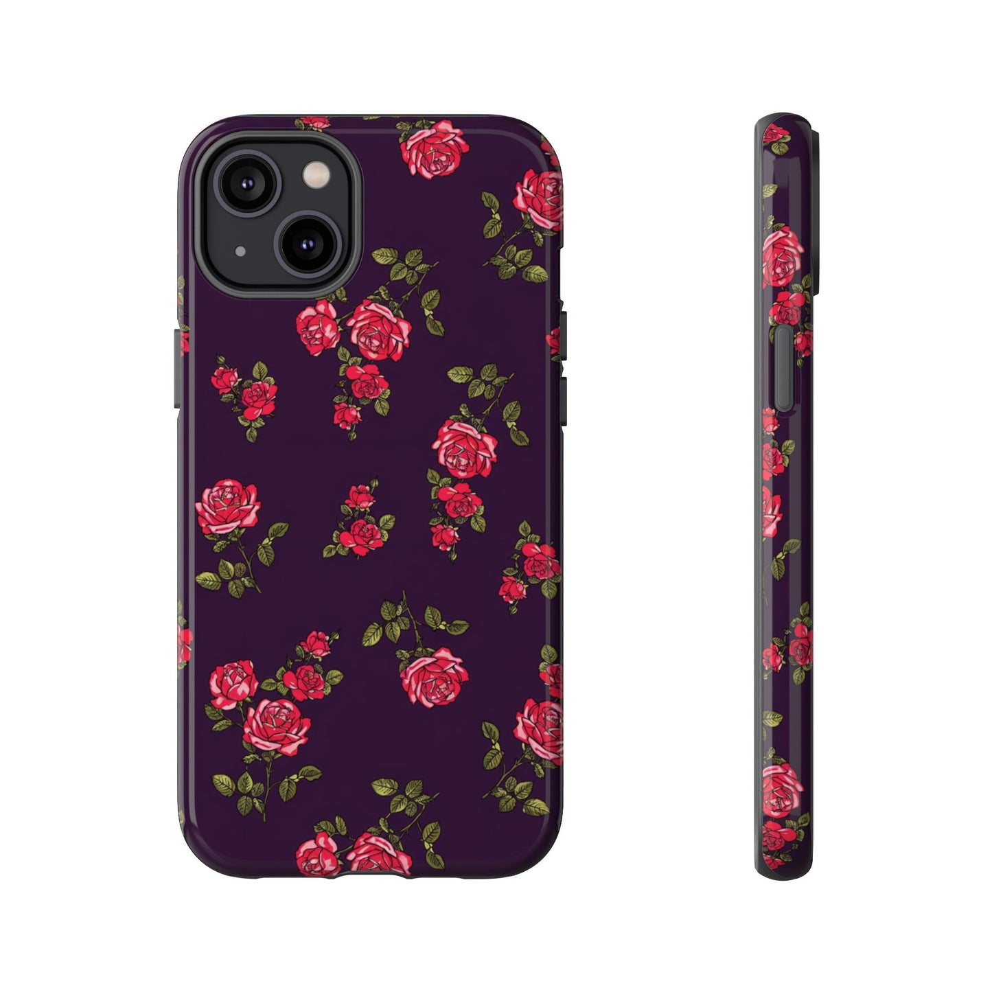 Enchanteur | Coque iPhone à motif floral indigo