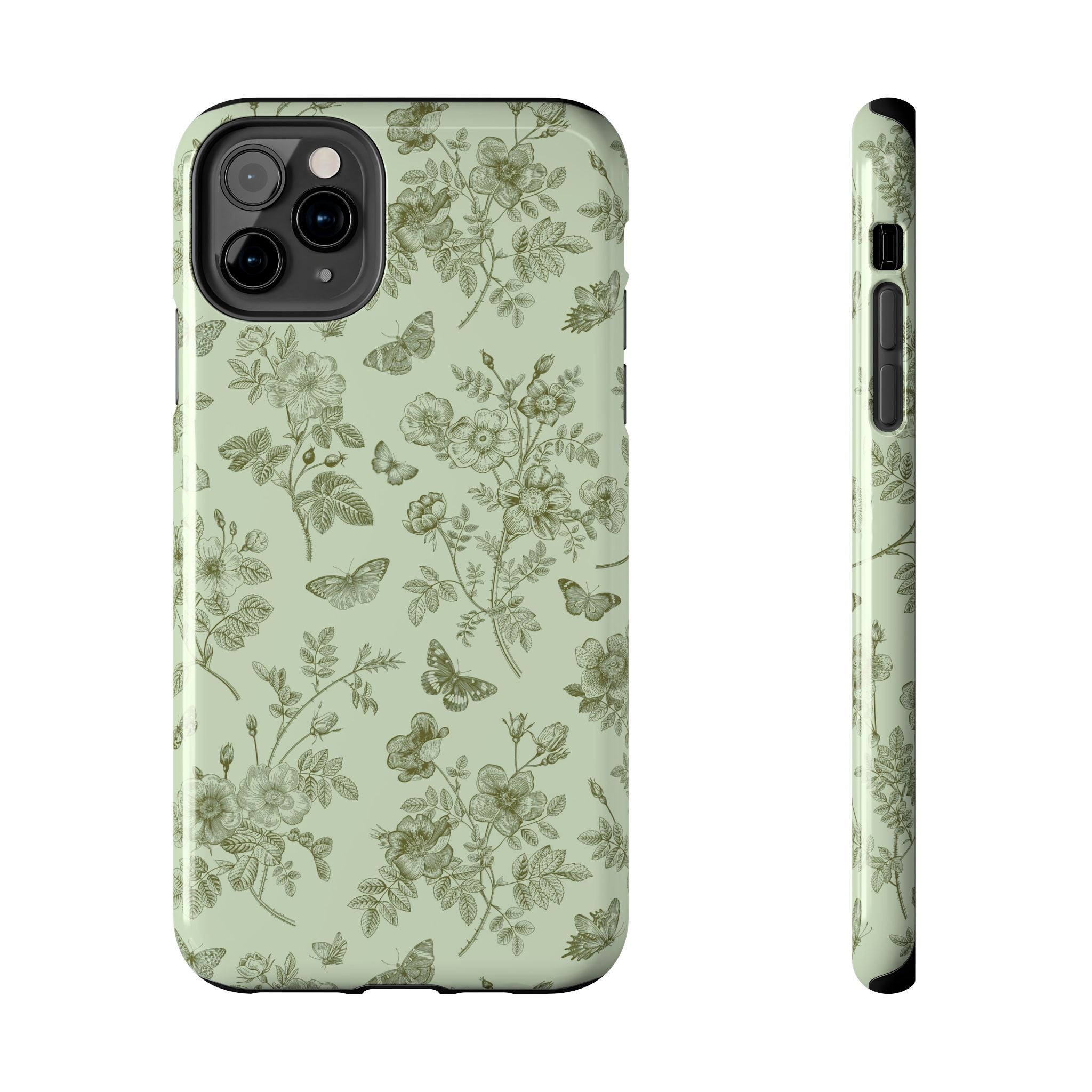 Sage Garden Green Floral iPhone Case