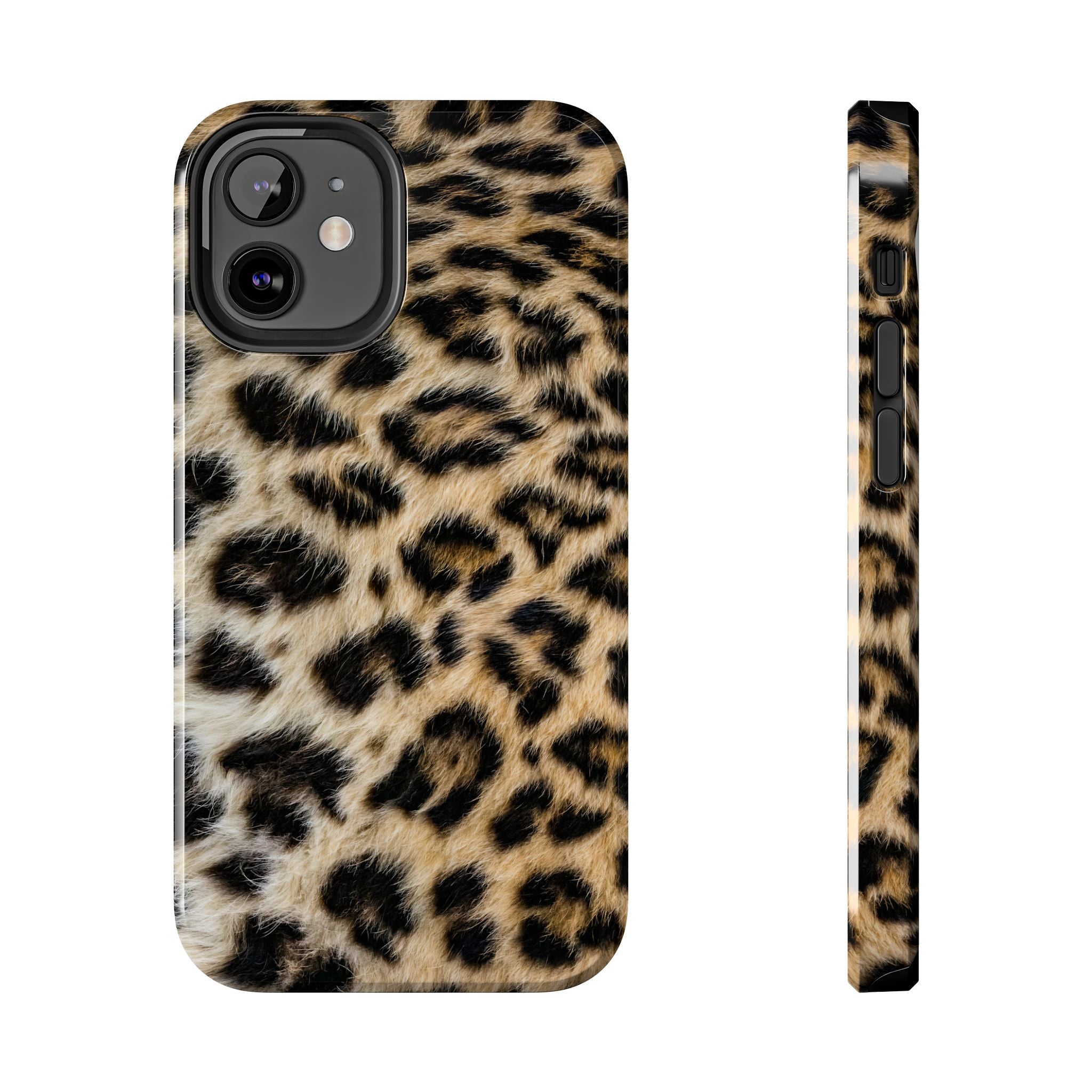 Estuche para iPhone con estampado de leopardo marrón y estilo urbano chic