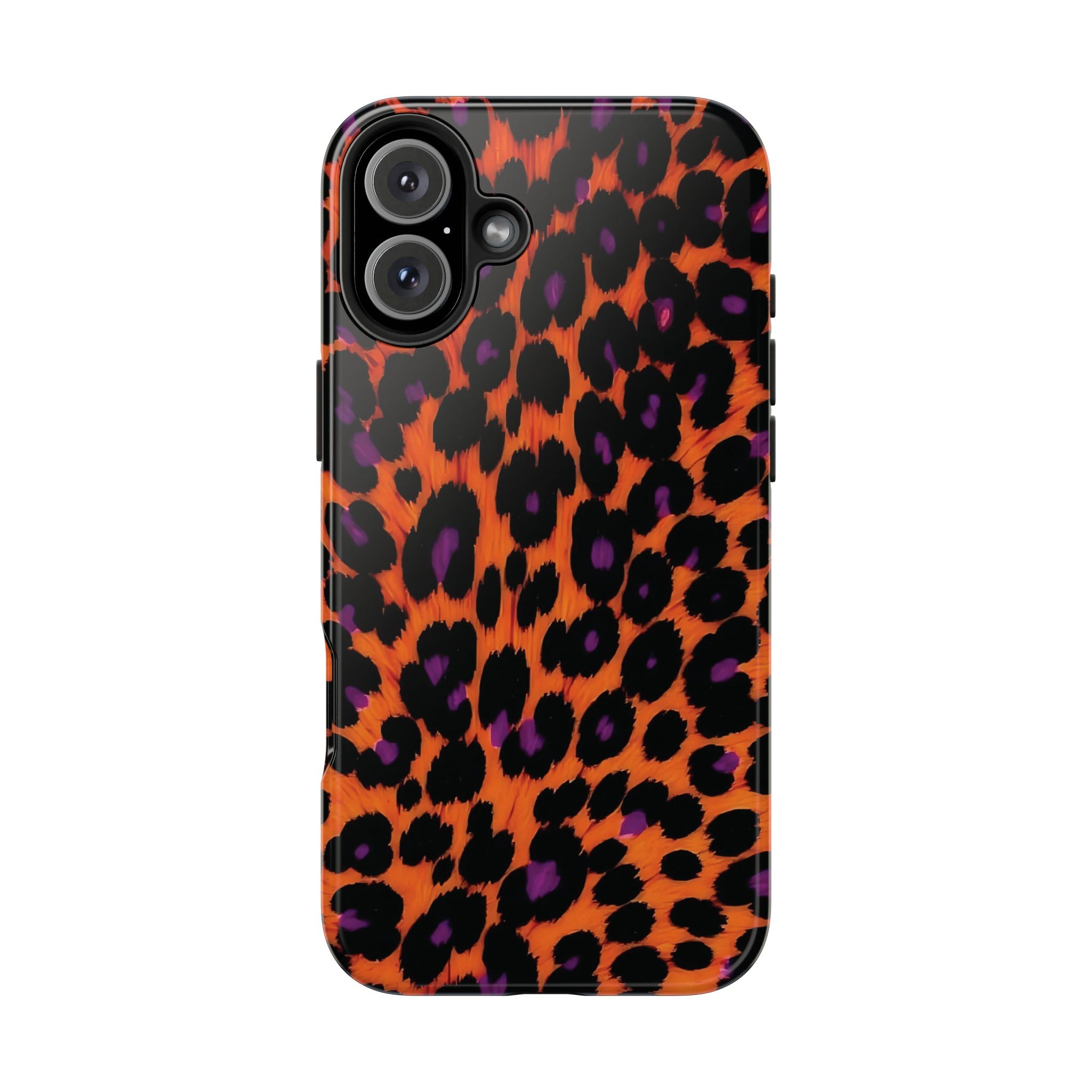 Orange Leopard Animal Print iPhone Case